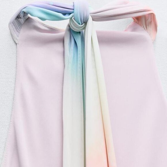 ZARA SS24 SHORT PRINTED TULLE DRESS 3071/001 016/331 - Picture 8 of 8